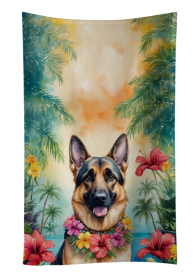 German Shepherd Luau Kitchen Towel