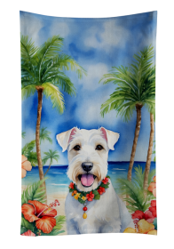 Sealyham Terrier Luau Kitchen Towel