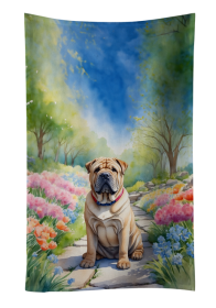 Shar Pei Spring Path Kitchen Towel