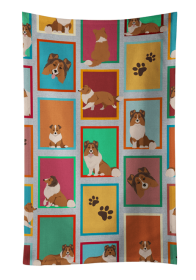 Lots of Sheltie Kitchen Towel