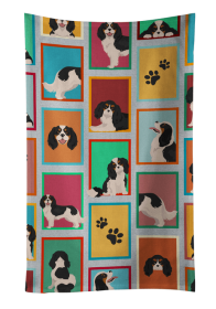 Lots of Tricolor Cavalier Spaniel Kitchen Towel