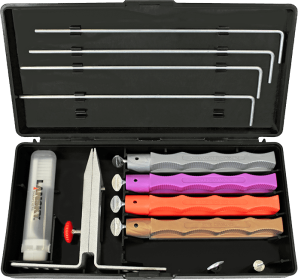 Lansky Deluxe 4-Stone Diamond Sharpening System X-Coase Fine Grit Hone