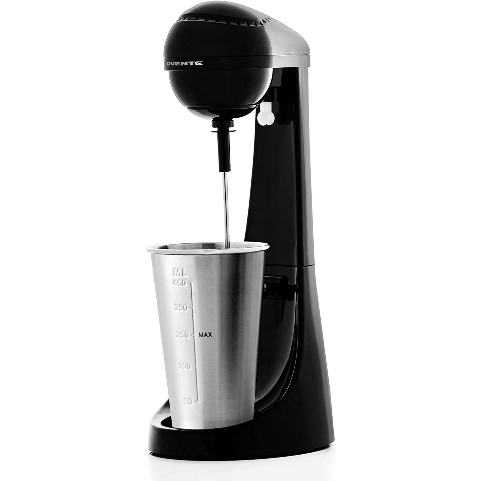 Ovente Classic Milkshake Maker Machine 2 Speed with 15.2 oz Stainless Steel Mixing Cup Compact & Easy Clean Drink Mixer Blender for Malted Milk Ovente Classic Milkshake Maker Machine 2 Speed with 15.2 oz Stainless Steel Mixing Cup Compact & Easy Clean Drink Mixer Blender for Malted Milk