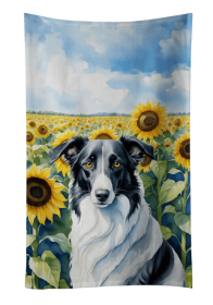 Borzoi in Sunflowers Kitchen Towel (Color: 198453000000)