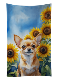 Chihuahua in Sunflowers Kitchen Towel (Color: 198453000000)