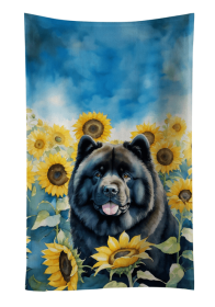 Chow Chow in Sunflowers Kitchen Towel (Color: 198453000000)