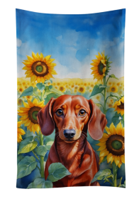 Dachshund in Sunflowers Kitchen Towel (Color: 198453000000)