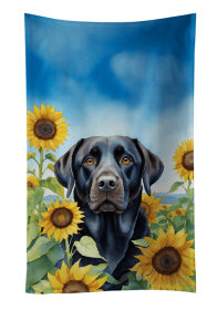 Labrador Retriever in Sunflowers Kitchen Towel (Color: 198453000000)