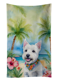 Westie Luau Kitchen Towel (Color: 198453000000)