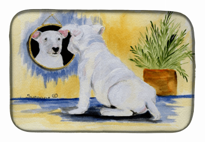 Bull Terrier Dish Drying Mat (size: 14 x 21)